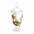 Suqueira com Pé e Tampa Palm Tree Handpaint 4,5L Cristal - Wolff