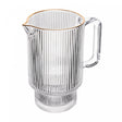 Jarra Wolff Lines com Fio de Ouro 900ml Cristal Ecológico - Wolff
