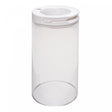 Pote com Tampa Plástica Bege 11cm x 11cm x 23,5cm Vidro Borossilicato - Wolff