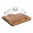 Manteigueira e Faca Lignum 18cm x 16cm x 10,2cm Acácia - Wolff
