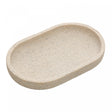 Bandeja para Banheiro Linen 20cm x 12,5cm x 2,5cm Bege Poliresina - Wolff