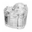 Potiche Coração Laço de Fita 9,2cm x 8cm x 7cm Cristal Ecológico - Wolff