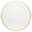 Prato para Sobremesa Mauve com Fio de Ouro 19cm x 2cm Cristal - Wolff