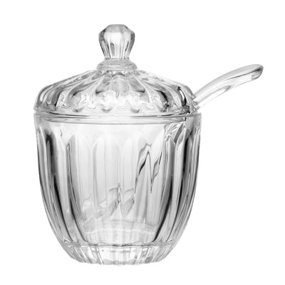 Açucareiro com Colher Geneva 8cm x 11cm Cristal - Wolff