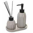 Conjunto 3 Peças para Banheiro Aromatta Cinza Cerâmica - Wolff