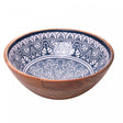 Saladeira Marrakesh 30cm x 11cm Branco Madeira - Wolff