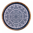 Bandeja Redonda Marrakesh 35cm x 2,5cm Branco Madeira - Wolff