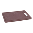 Placa de Corte com Canaleta 35cm x 25cm x 1,2cm Marrom Polietileno - Rojemac Profissional