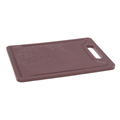 Placa de Corte com Canaleta 35cm x 25cm x 1,2cm Marrom Polietileno - Rojemac Profissional