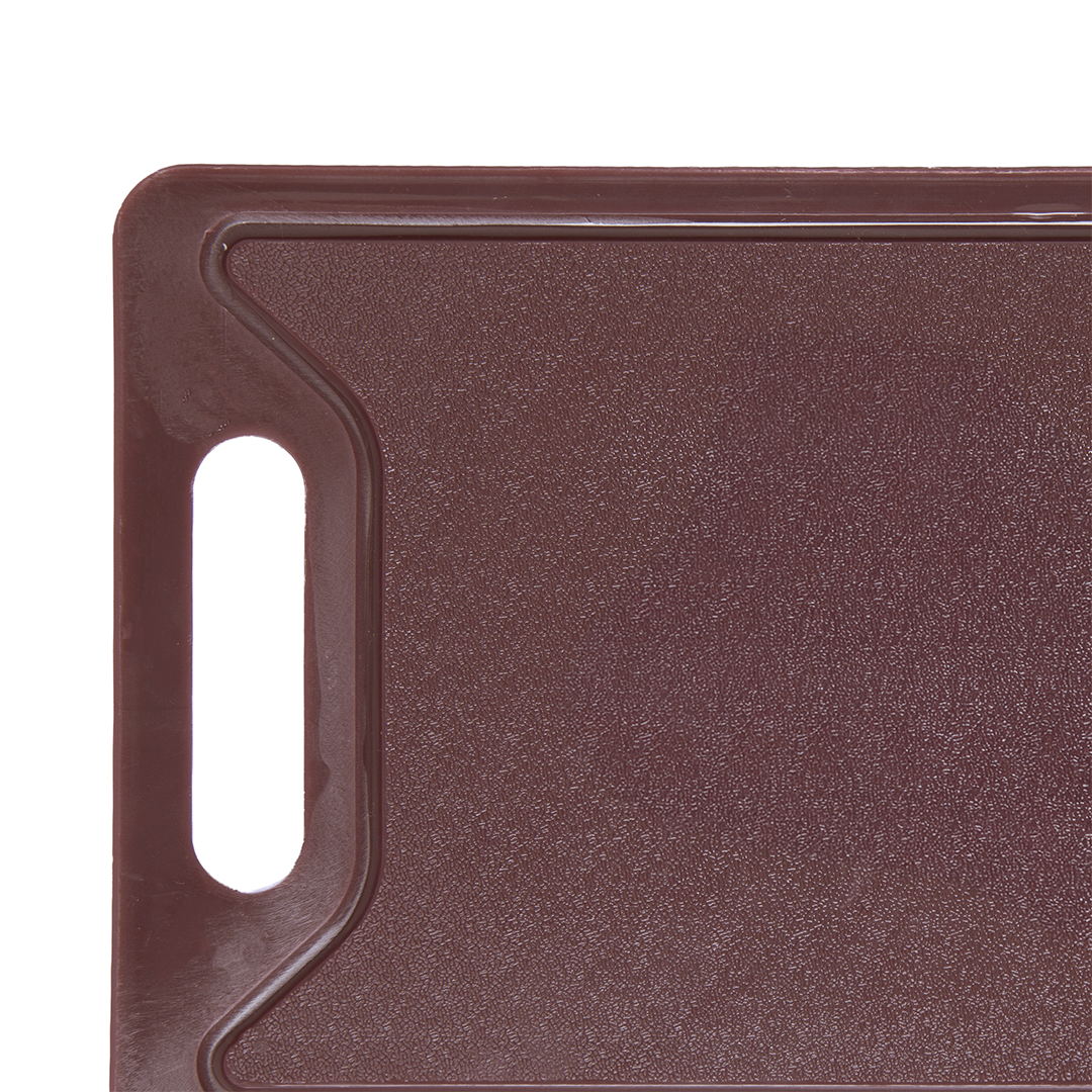 Placa de Corte com Canaleta 35cm x 25cm x 1,2cm Marrom Polietileno - Rojemac Profissional