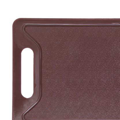 Placa de Corte com Canaleta 35cm x 25cm x 1,2cm Marrom Polietileno - Rojemac Profissional