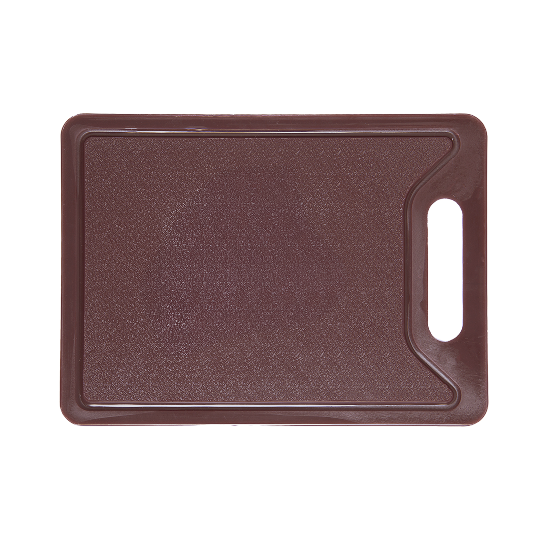 Placa de Corte com Canaleta 35cm x 25cm x 1,2cm Marrom Polietileno - Rojemac Profissional