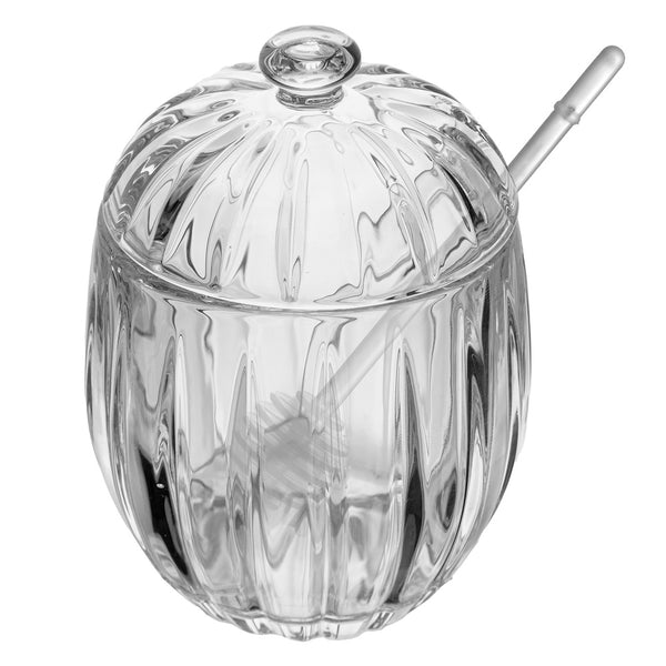 Meleira com Pegador Still Lines 7,5cm x 7,5cm x 11cm Cristal - Wolff