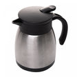 Garrafa Térmica com Botão Preto Aço Inox - Rojemac Profissional