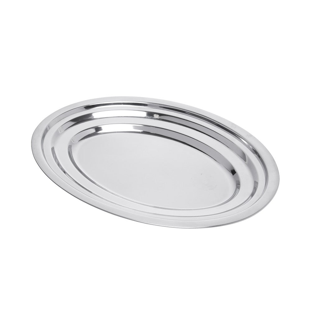 Travessa Oval Rasa 25cm Aço Inox - Rojemac Profissional