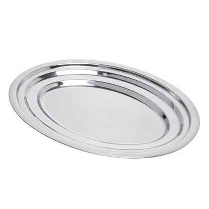 Travessa Oval Rasa 30cm Aço Inox - Rojemac Profissional