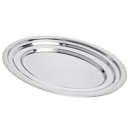 Travessa Oval Rasa 35cm Aço Inox - Rojemac Profissional