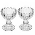 Conjunto 2 Porta Velas Geneva 6cm x 6cm x 7cm Cristal - Wolff