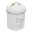 Porta Mantimento para Café Olina 16cmx12cm Off White Metal - Wolff
