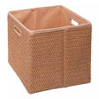 Cesto para Lavanderia 28cm x 28cm x 28cm Natural - Wolff