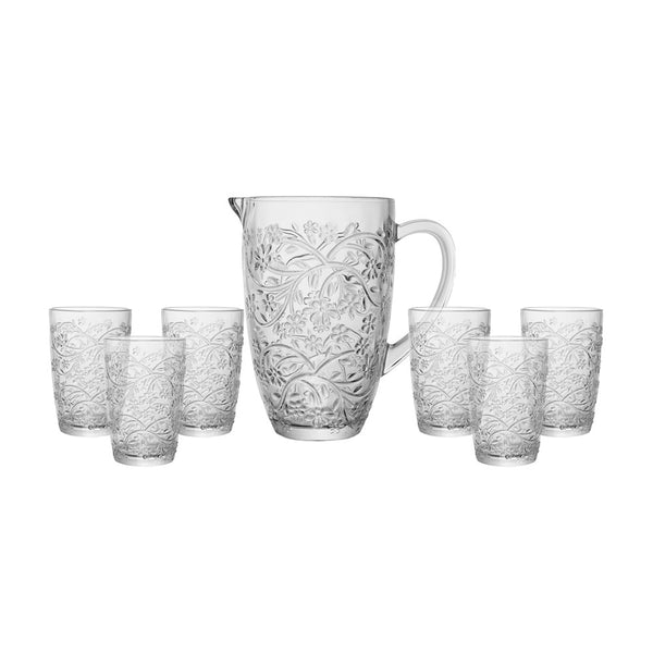 Conjunto 6 Copos 370ml e 1 Jarra 1,4L Daisy Cristal - Wolff