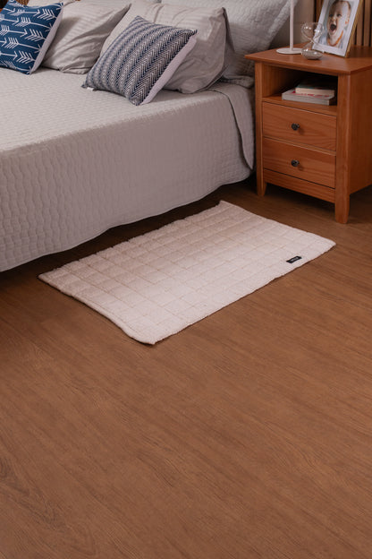 Tapete Florença 50cm x 80cm Branco Algodão - Wolff