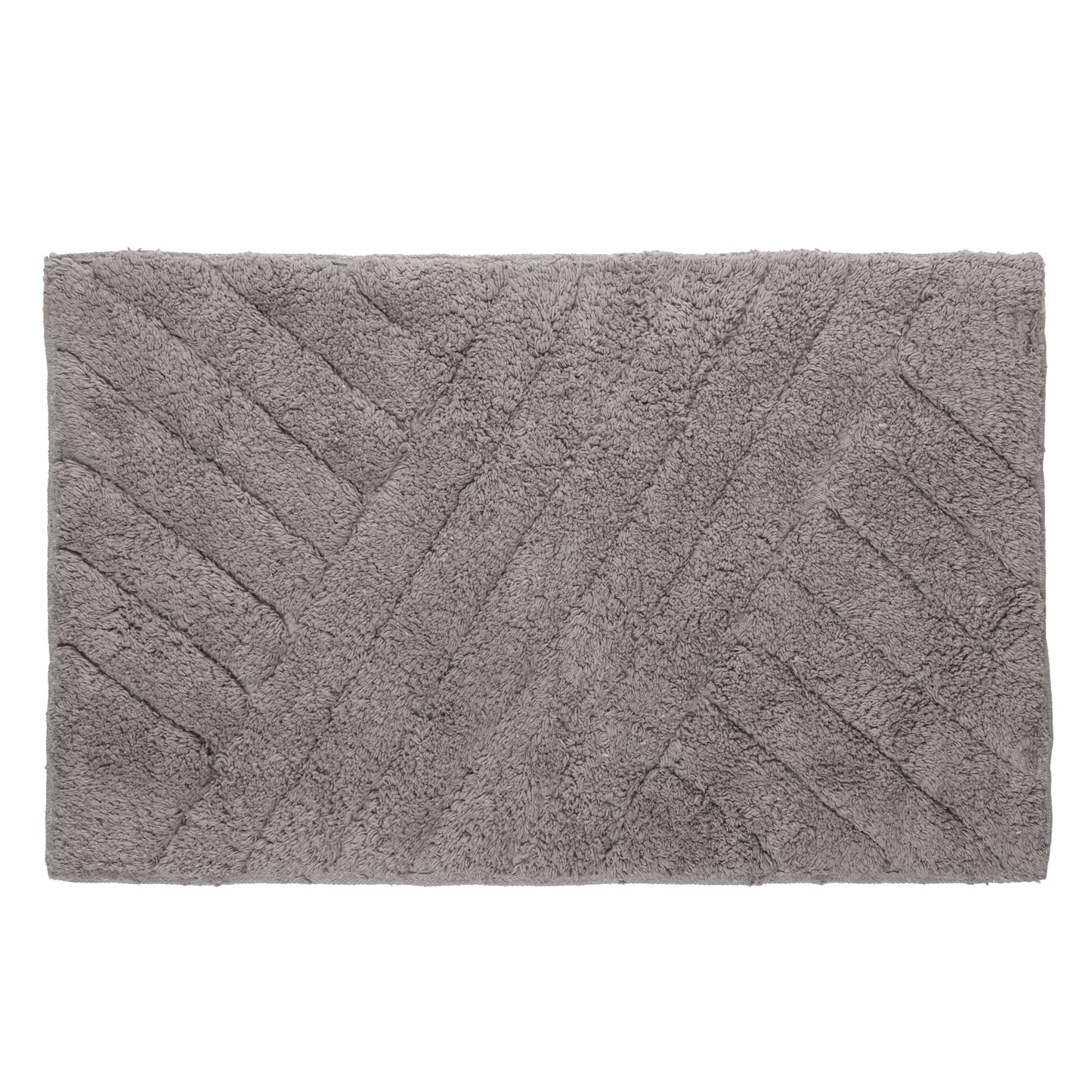 Tapete Bellagio 40cm x 60cm Cinza Algodão - Wolff