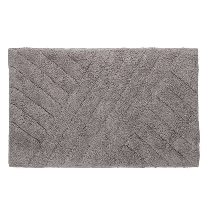 Tapete Bellagio 40cm x 60cm Cinza Algodão - Wolff