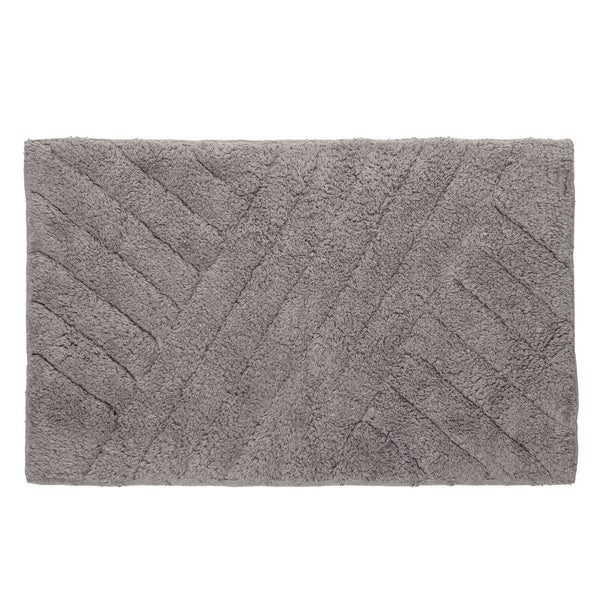 Tapete Bellagio 40cm x 60cm Cinza Algodão - Wolff