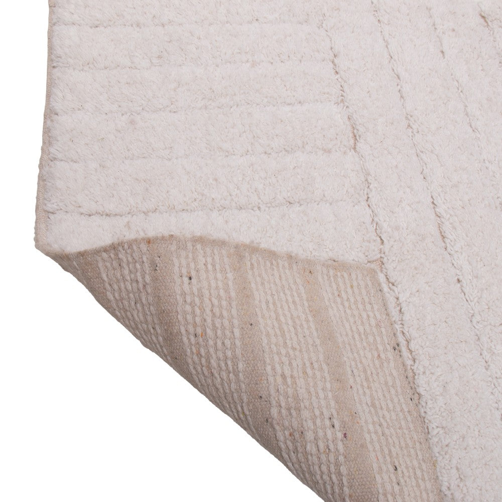 Tapete Genova 50cm x 80cm Branco Algodão - Wolff