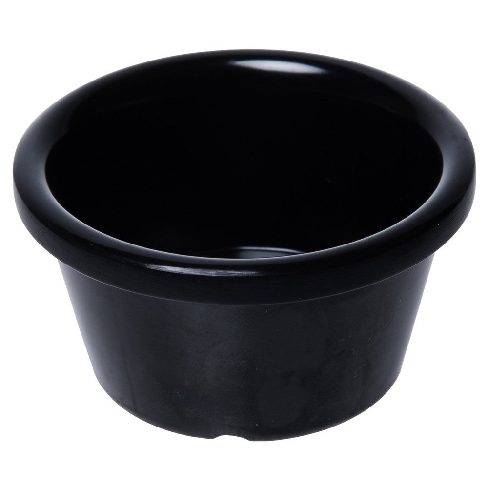 Ramequim Liso 100ml Preto Melamina - Rojemac Profissional