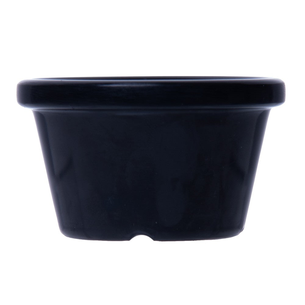 Ramequim Liso 90ml Preto Melamina - Rojemac Profissional