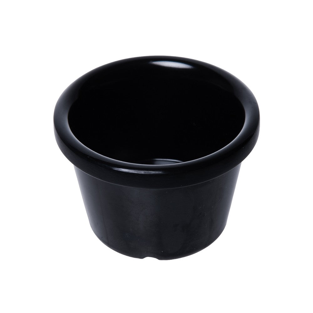 Ramequim Liso 40ml Preto Melamina - Rojemac Profissional