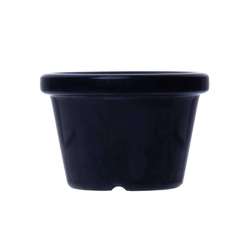 Ramequim Liso 40ml Preto Melamina - Rojemac Profissional