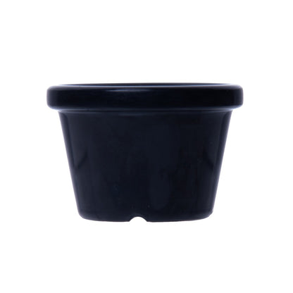 Ramequim Liso 40ml Preto Melamina - Rojemac Profissional