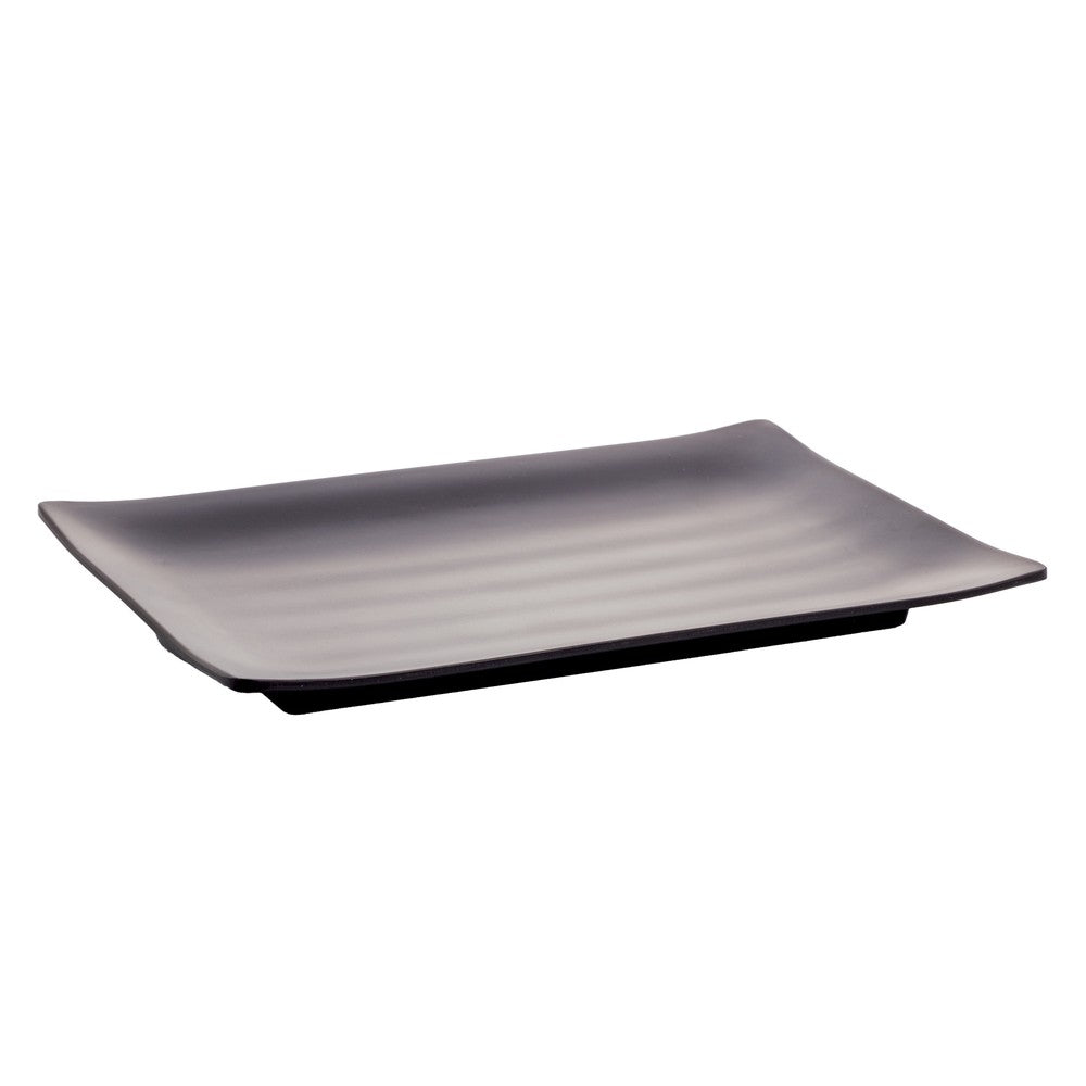 Prato Retangular 25cm x 17cm x 3cm Preto Melamina - Rojemac Profissional