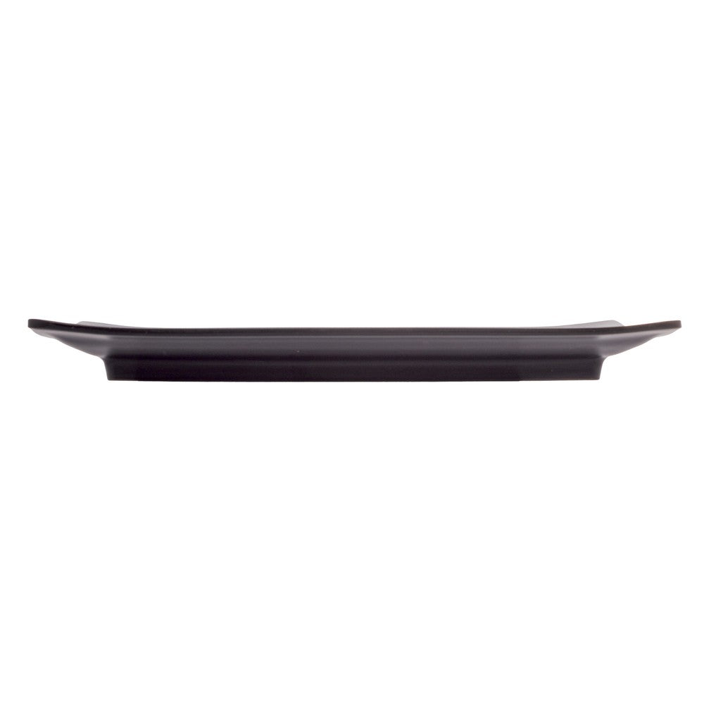 Prato Retangular 20cm x 12cm x 2cm Preto Melamina - Rojemac Profissional