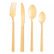 Faqueiro 16 Peças de Aço Inox Athenas Dourado - Lyor
