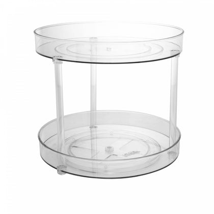 Organizador Giratório 2 Andares de Plástico My Box 27cm x 27cm x 22cm - Lyor