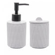 Conjunto 2 Peças para Banheiro de Cerâmica Deli Diamond Branco - Lyor