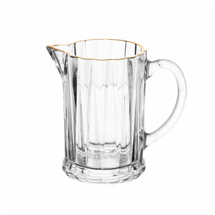 Leiteira de Cristal Ecológico com Fio de Ouro Radial 290ml - Lyor