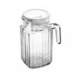 Jarra Porta de Geladeira de Vidro com Tampa em Plástico Branca 650ml - Lyor
