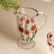 Jarra Red Flower 1,3L Cristal Ecológico - Wolff