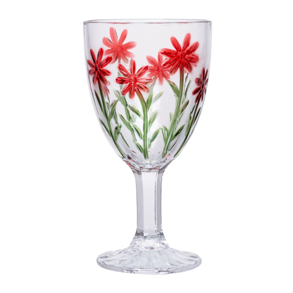 Taça Red Flower 320ml Cristal Ecológico - Wolff
