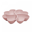 Petisqueira de Bambu e PP Lines Rosa 27cm x 27cm x 4,5cm - Lyor