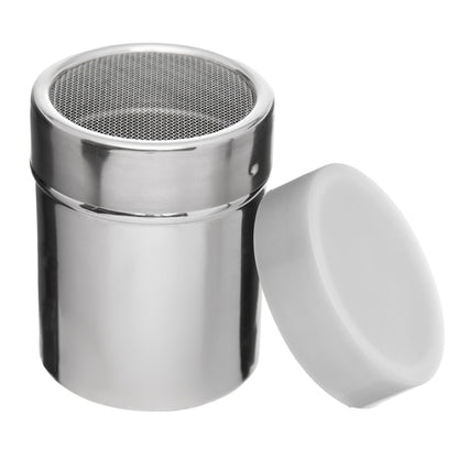 Polvilhador com Tela e Tampa Ø7,5cm x 10cm Aço Inox - Rojemac Profissional