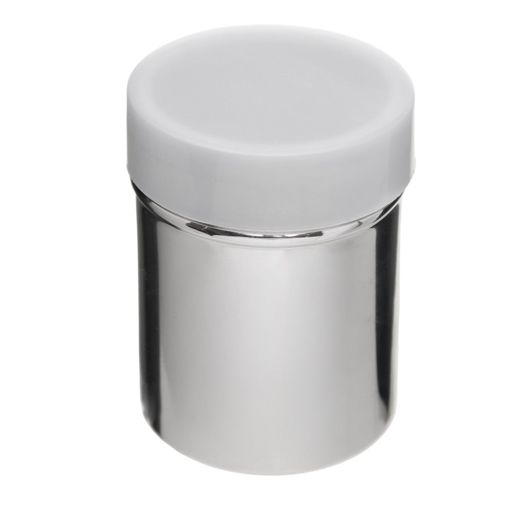 Polvilhador com Tela e Tampa Ø7,5cm x 10cm Aço Inox - Rojemac Profissional