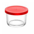 Pote de Vidro com Tampa em PP Vermelha 200ml - Lyor