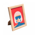 Porta-Retrato de Mdf Balls Natural 15cm x 20cm - Lyor