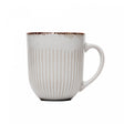 Caneca Linear 380ml Cerâmica Cinza - Lyor